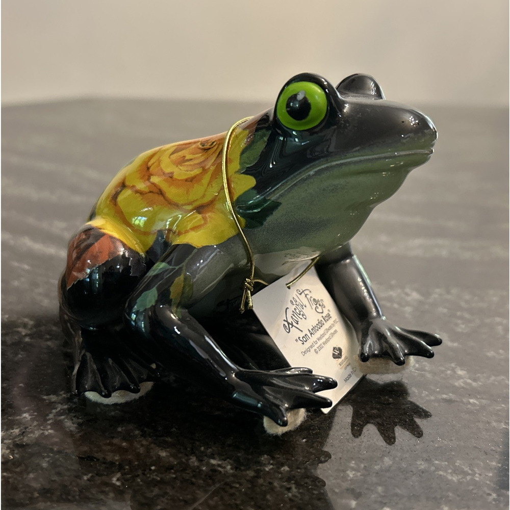 Westland Fanciful Frogs “San Antoadio Rose” Frog Figurine 5x4